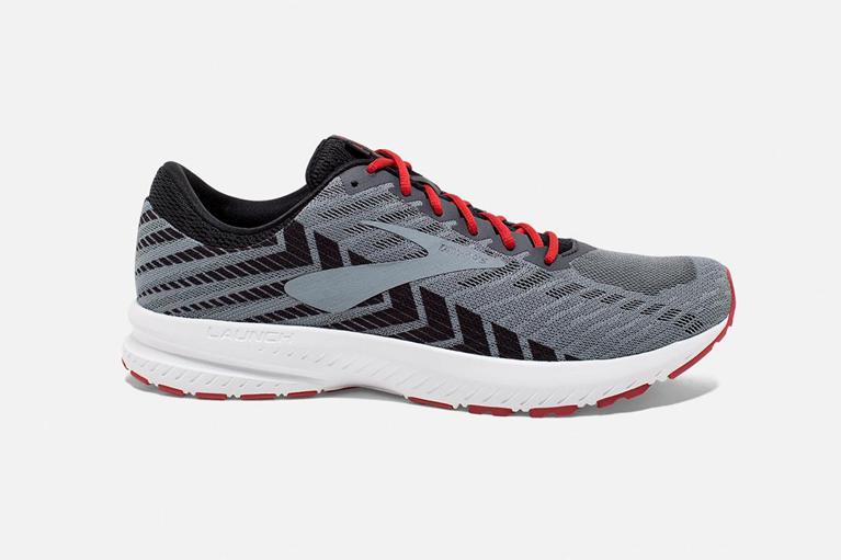 Brooks Launch 6 Mens Road Running Shoes - Grey - Indonesia (QAEX-92046)